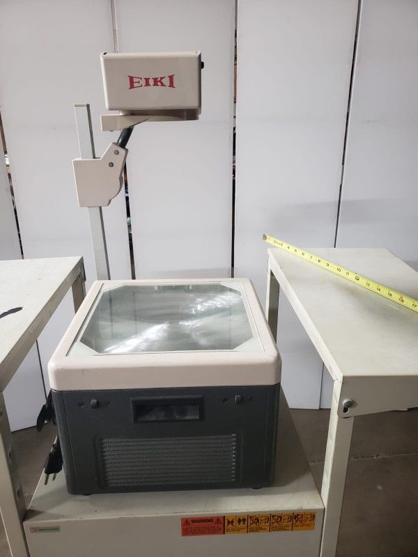 EIKI Model 392 Overhead Projector Made In China , Tested With Extended Table .