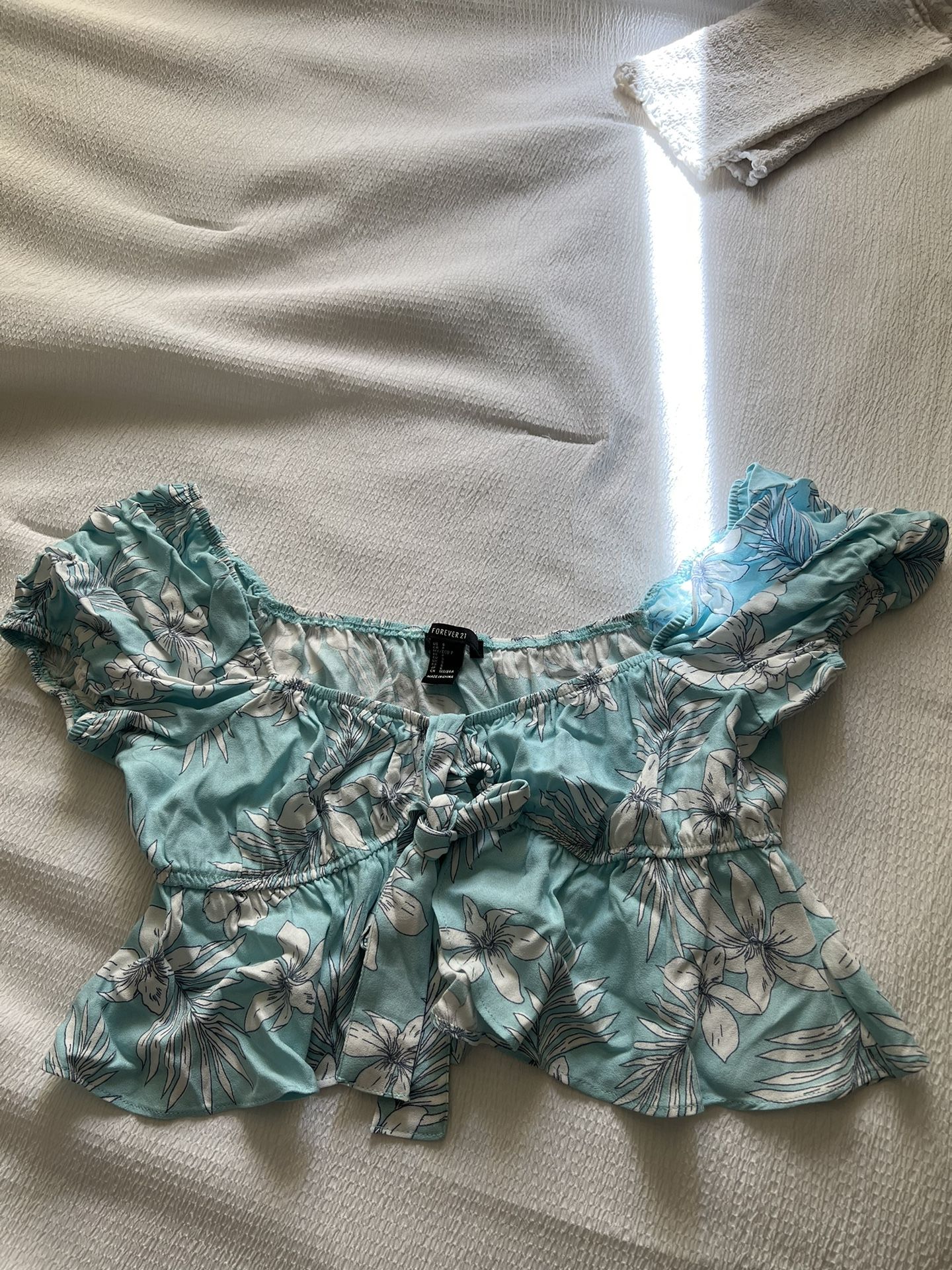 Floral off the shoulder top