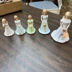 Growing Girls Porcelain Birthday Girls