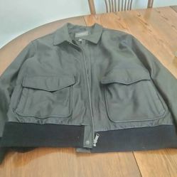 Men's Leather Jacket Size Xl