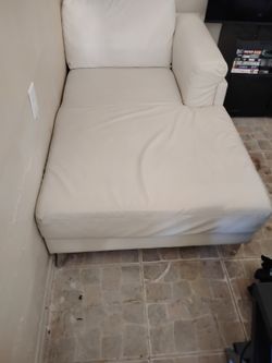 Leather Chaise Fairly New Beautiful