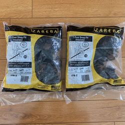 Zareba Systems ITB-Z T-Post Insulator, BLACK, 2 Packages | NEW 
