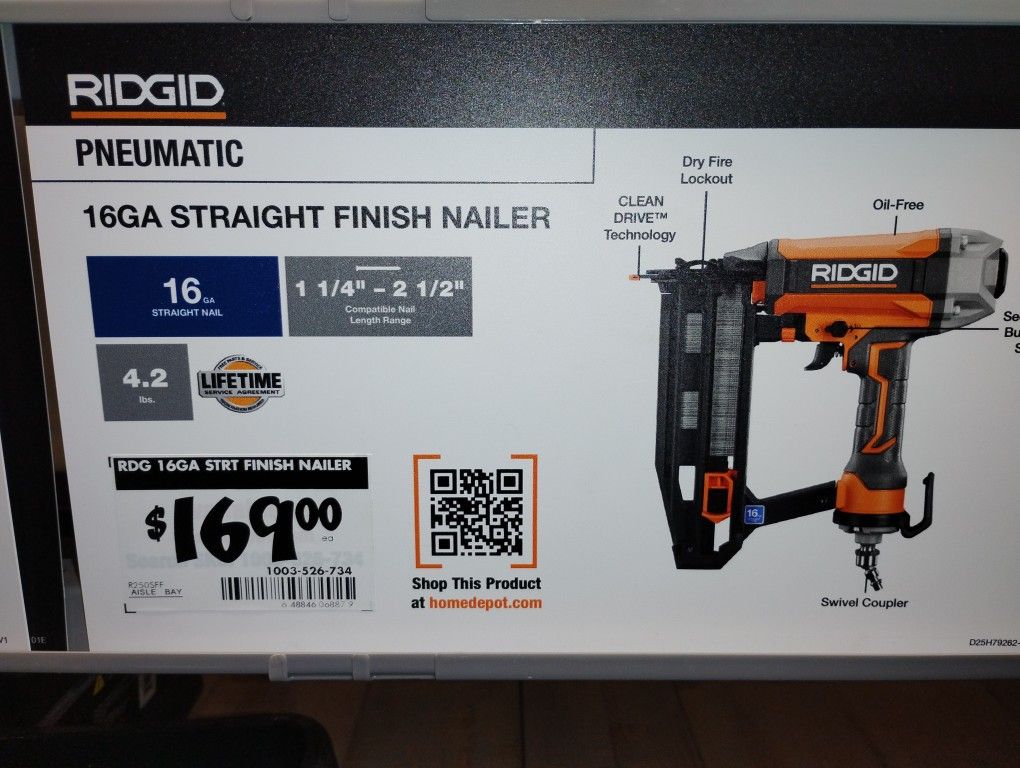 Straight Finish Nailer