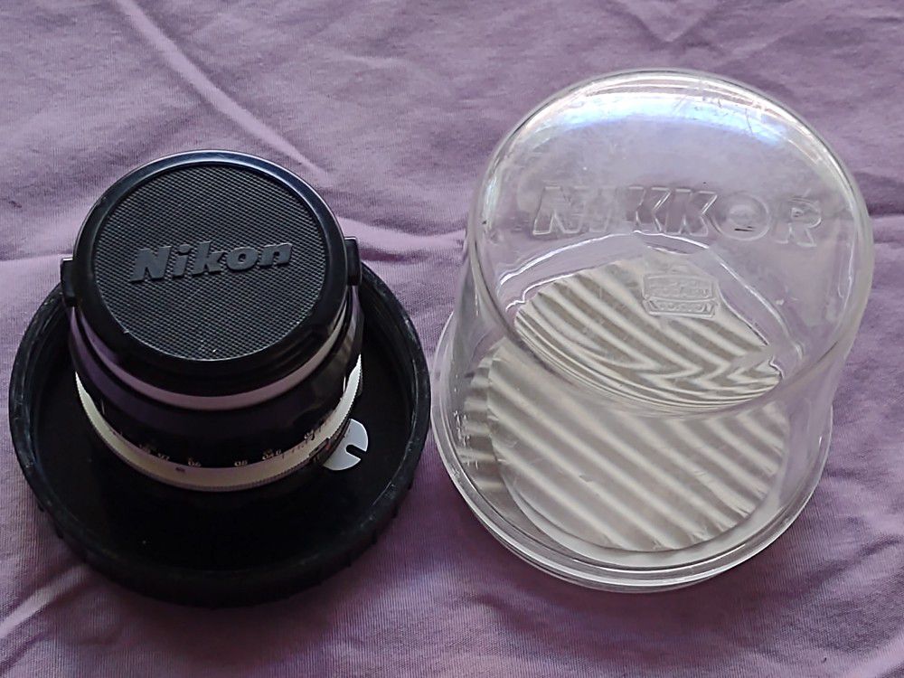 Nikon Nikkor S 35 Mm F28 F Mount Lens With Rare Nippon Kogaku Dome Case