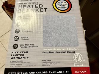 Queen heated blanket NIB Biddeford microlight