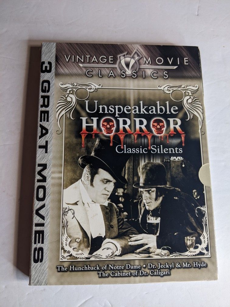 Vintage Movie Classics Unspeakable Horror Classic Silents Info Below .