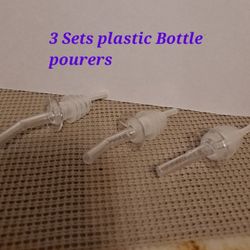 3 Sets Plastics Bottle Pourers-$4.00