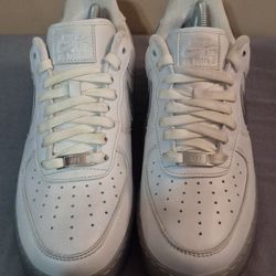 Nike Air Force 1 '07 Low Premium "White Metallic Silver" - Mn(Sz 7.5)