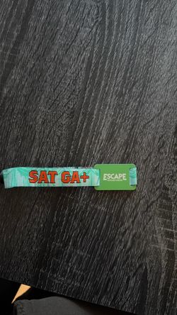 ESCAPE DAY 2 WRISTBAND (ONLY DAY 2)