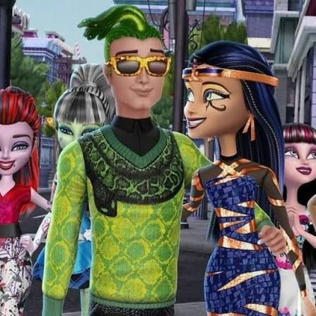 Monster High Deuce Gorgon Sz 8 Kids Halloween Costume Outfit Set Snake Beanie Hat Shirt Pants Boys