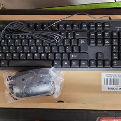 New USB Wired Keyboard & Mouse