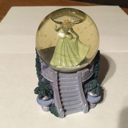 Cinderella Snow Globe Staircase Glitter Disney Store Exclusive 3-in