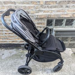 Delta Children Revolve Reversible Stroller - Leather Handlebar
