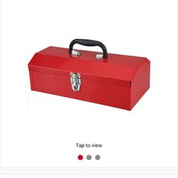 Red Metal Tool Box