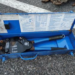 Thomas & Betts TBM55RS Ratchet C-Tap Crimper Tool with Case