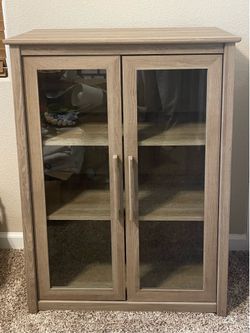 Bookcase with glass doors