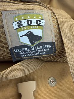 Sandpiper of California SOC Rolling Load Out Bag Military Tactical Wheeled Duffel Coyote Tan