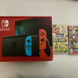  Nintendo Switch & 2 Games