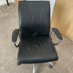 Leather Recliner Desk Chair