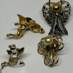 BROOCH LOTS OF 4 Pin