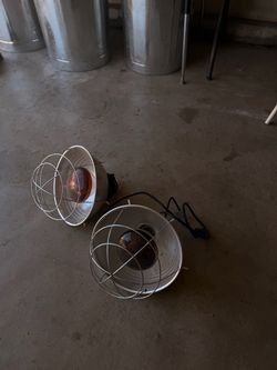 ALUMINUM HEAT LAMPS 2 pairs