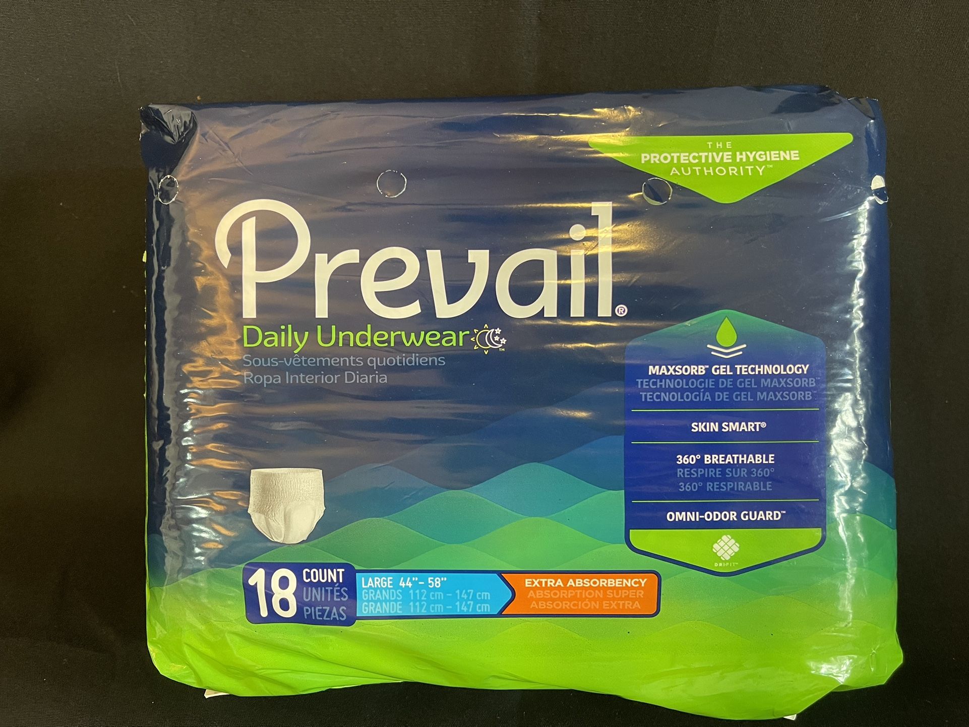 Prevail Daily Underwear Large 18 Count Diapers