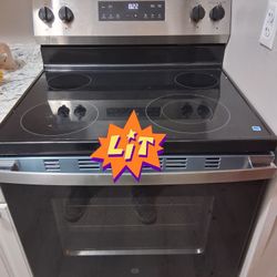 $375  STAINLESS  STEEL GLASSTOP STOVE 