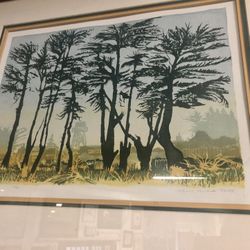 Vintage Framed Lithograph Signed & Numbered 