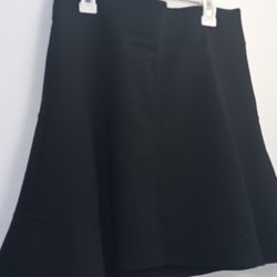 Loft Outlet Flare Skirt Color Black Size Small