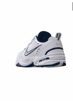 Nike Air Monarch White Navy Sneakers