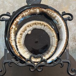 Stunning "Evil Eye" Ceramic Plate Set