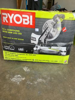 Ryobi 10-Inch Compound Miter Saw with LED