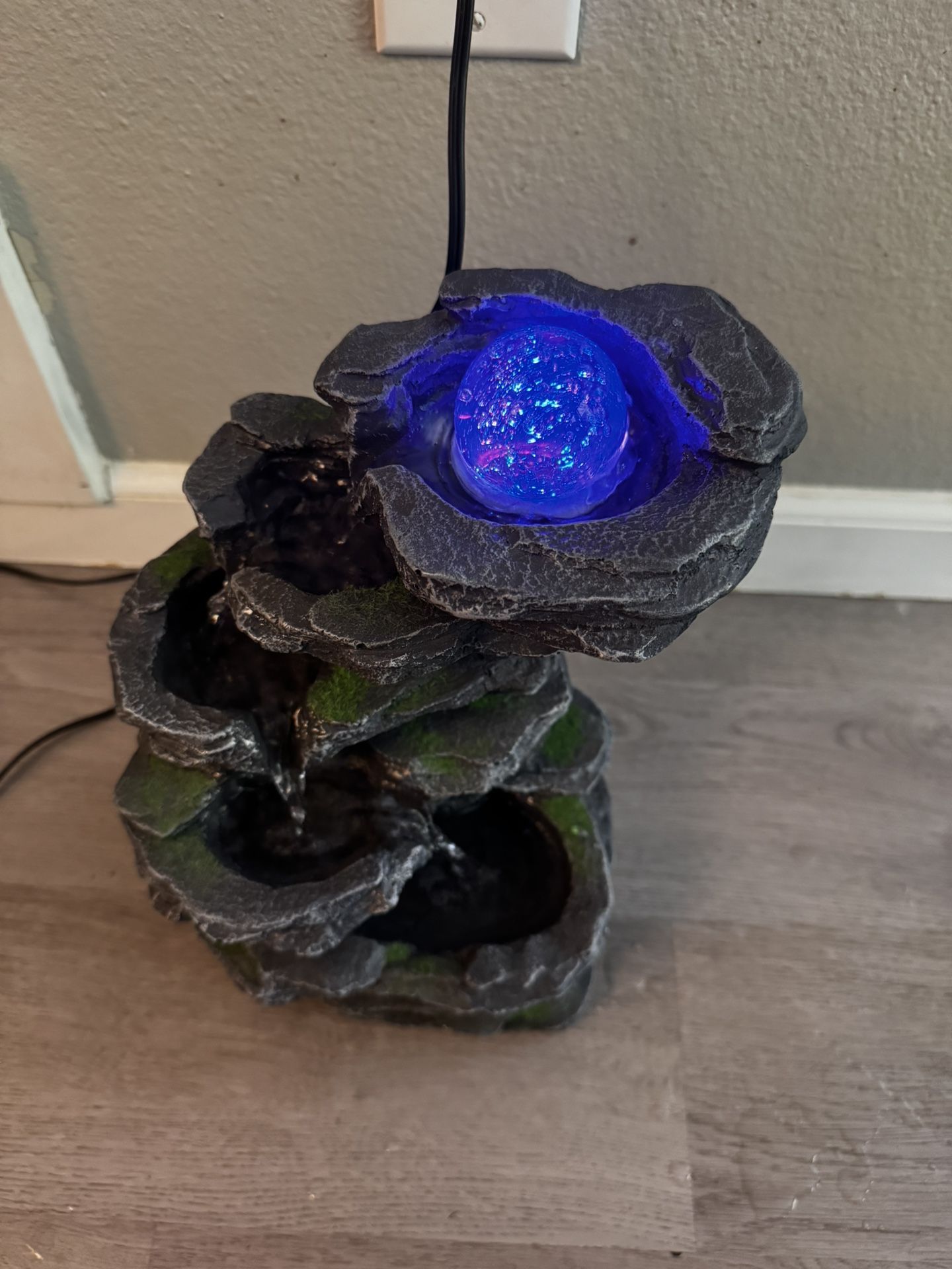 Rock Waterfall fountain With LED