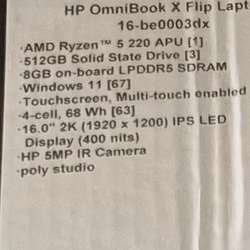 Hp Omni Book x flip