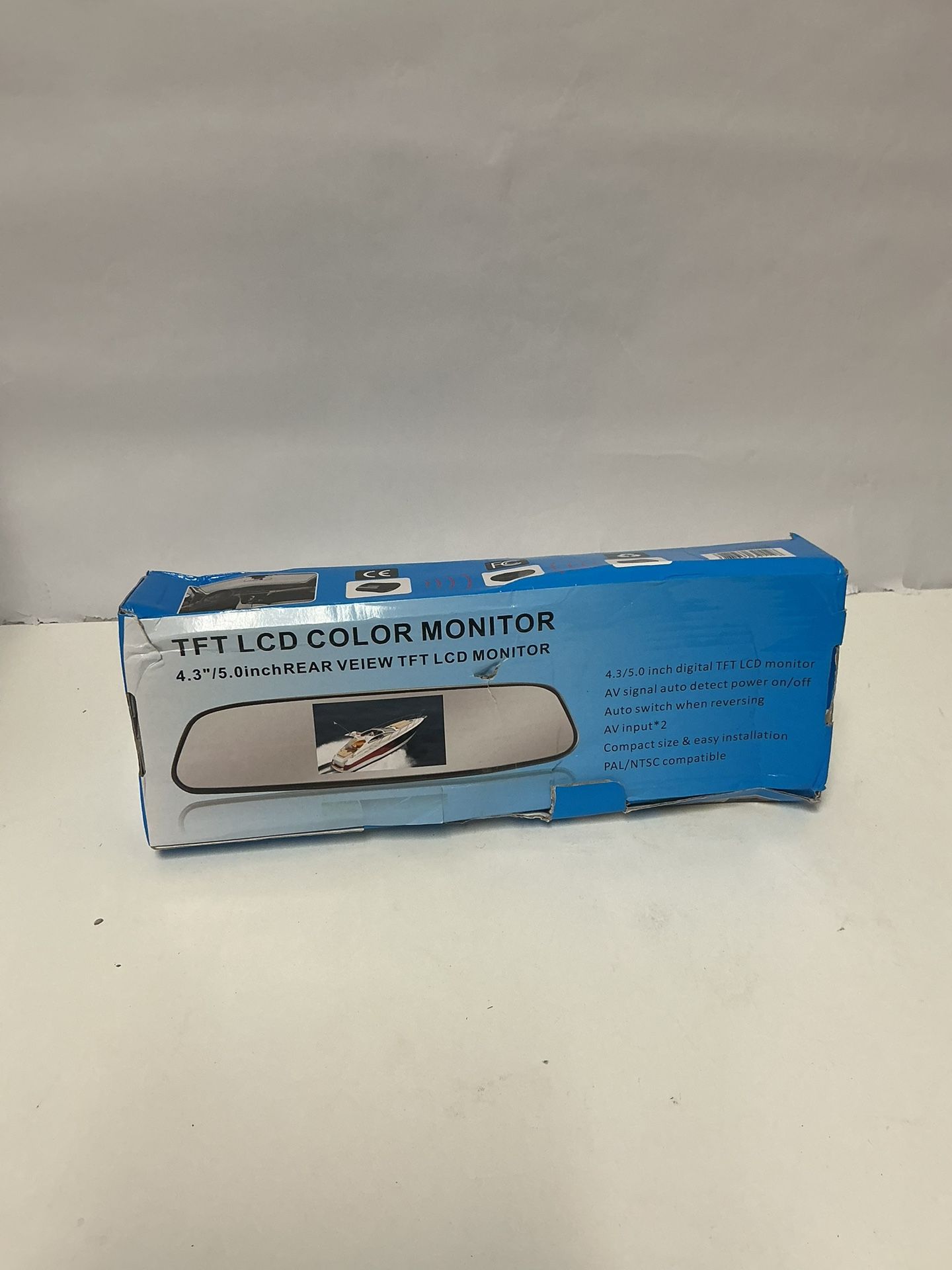 TFT LCD Color Monitor, rearview backup camera w/monitor, 5.0 in.