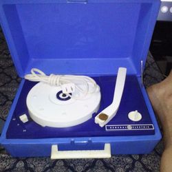 General Electric Suitcase Record Player