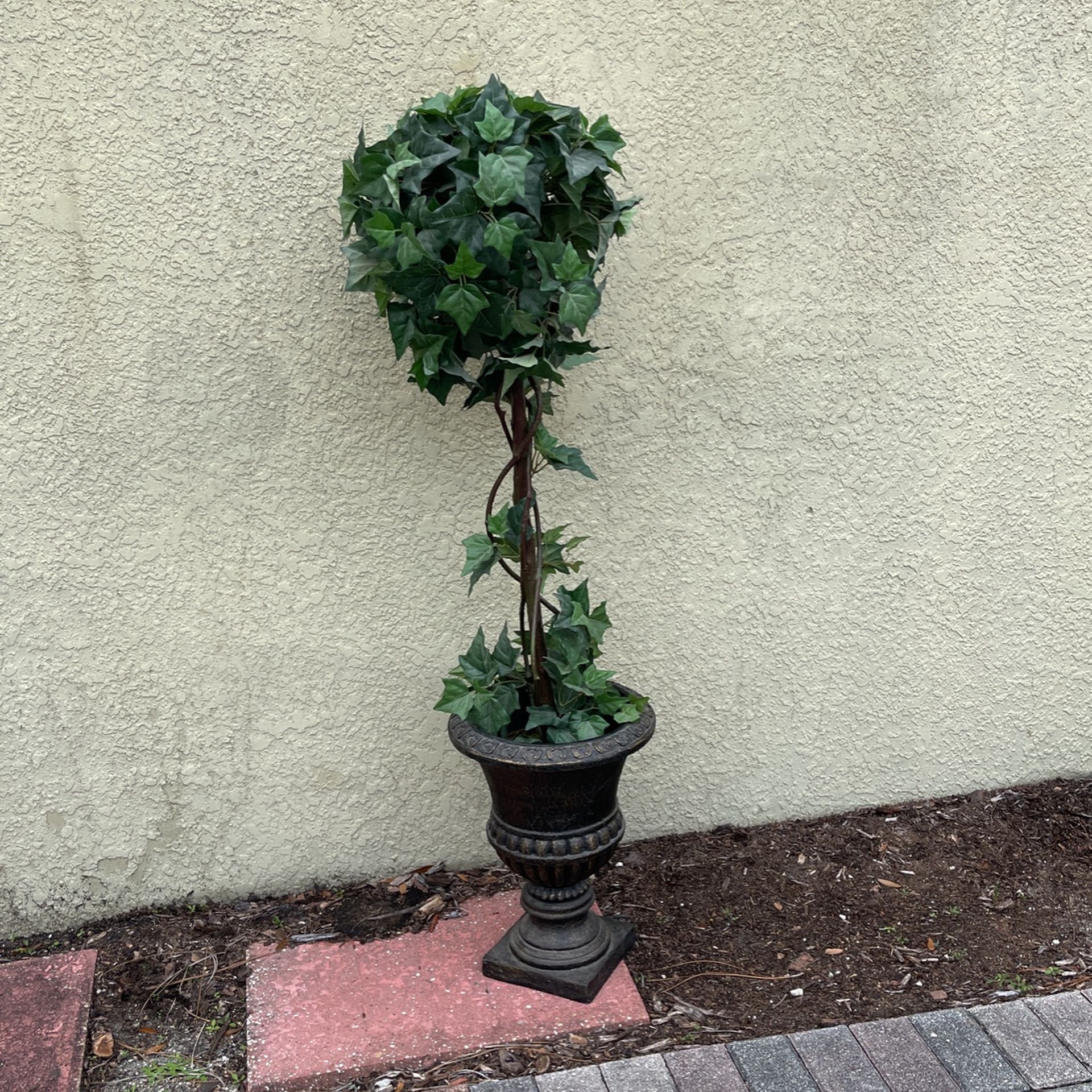 Faux Green Topiary