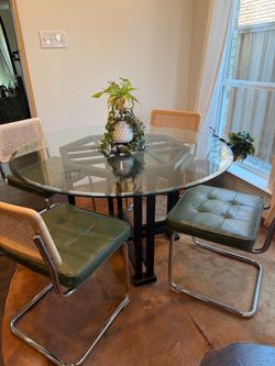 Glass table - chairs not included