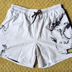 NWT Custom rare B/W Dragon Slunks Mens Volleyball Exclusive Limited edition short size L or XL
