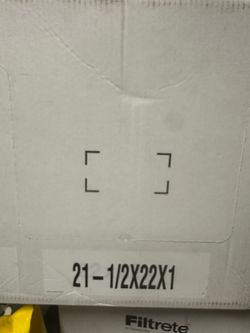 Box of 5 AC Air filters 21.5x22x1