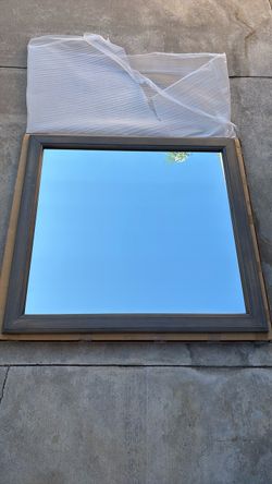 ACME Furniture Antique Gray mirror