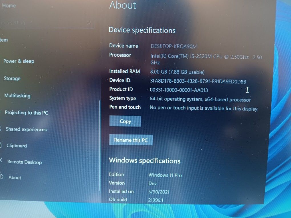 2in1 Dual Os Android 12L/Windows 11 500GB HD i5 8GB RAM