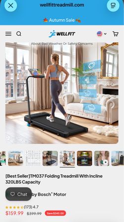 Wellfit walking pad treadmill