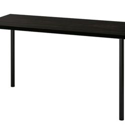 IKEA LAGKAPTEN / ADILS Study Desk – Black-Brown, 55"x23"