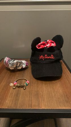 Set Of 3 Girls Accessories Disney Minnie Mouse Hello Kitty The Powderpuff Girls