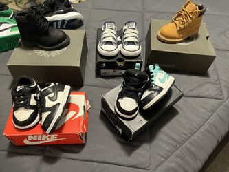 Size 3 Nike’s & Jordan’s Are available.. $45,$40.. (Also Tim’s Size 3 & Size 4..$45, $50)