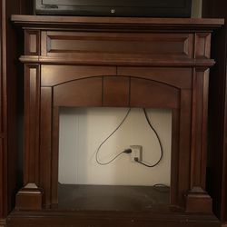 Wooden Electric Fireplace Mantle