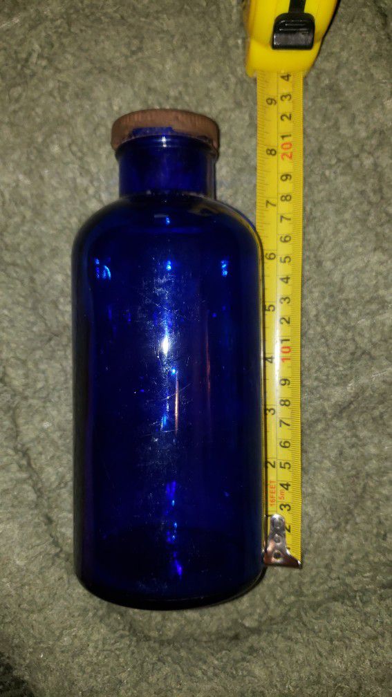 Antique Cobalt Blue Bromide Seltzer Bottle  