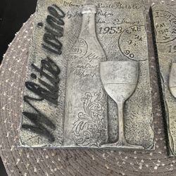 Small Decorated Wine Bottle Frames 