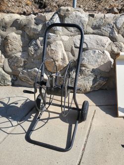 Wheeled hose cart